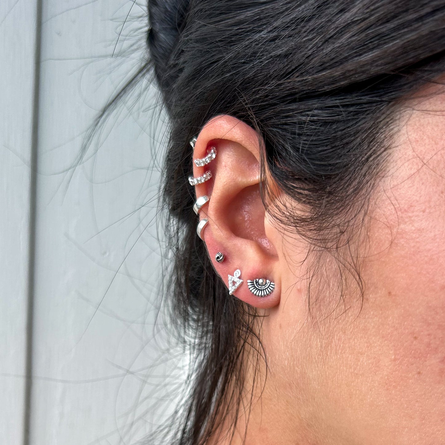 Shine Geometric Ear Stud