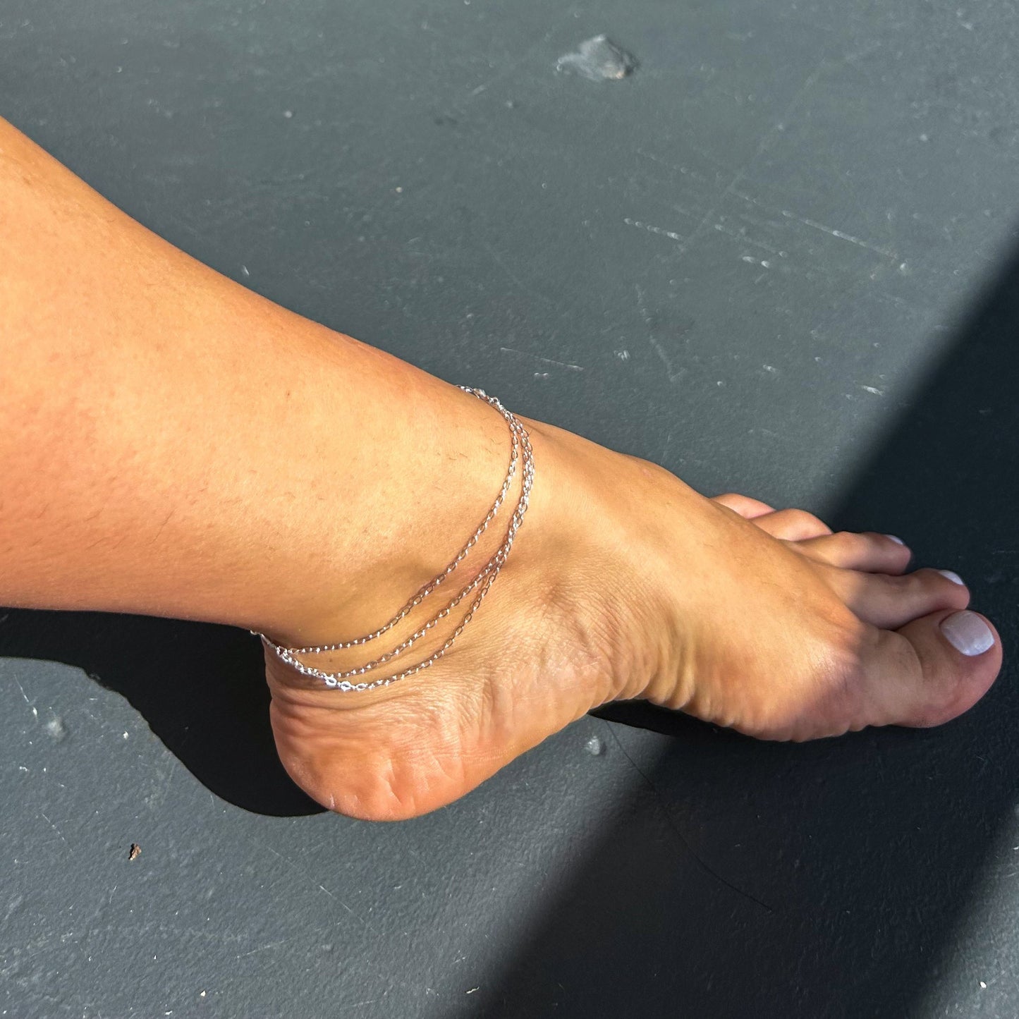 Triple Chain Anklet