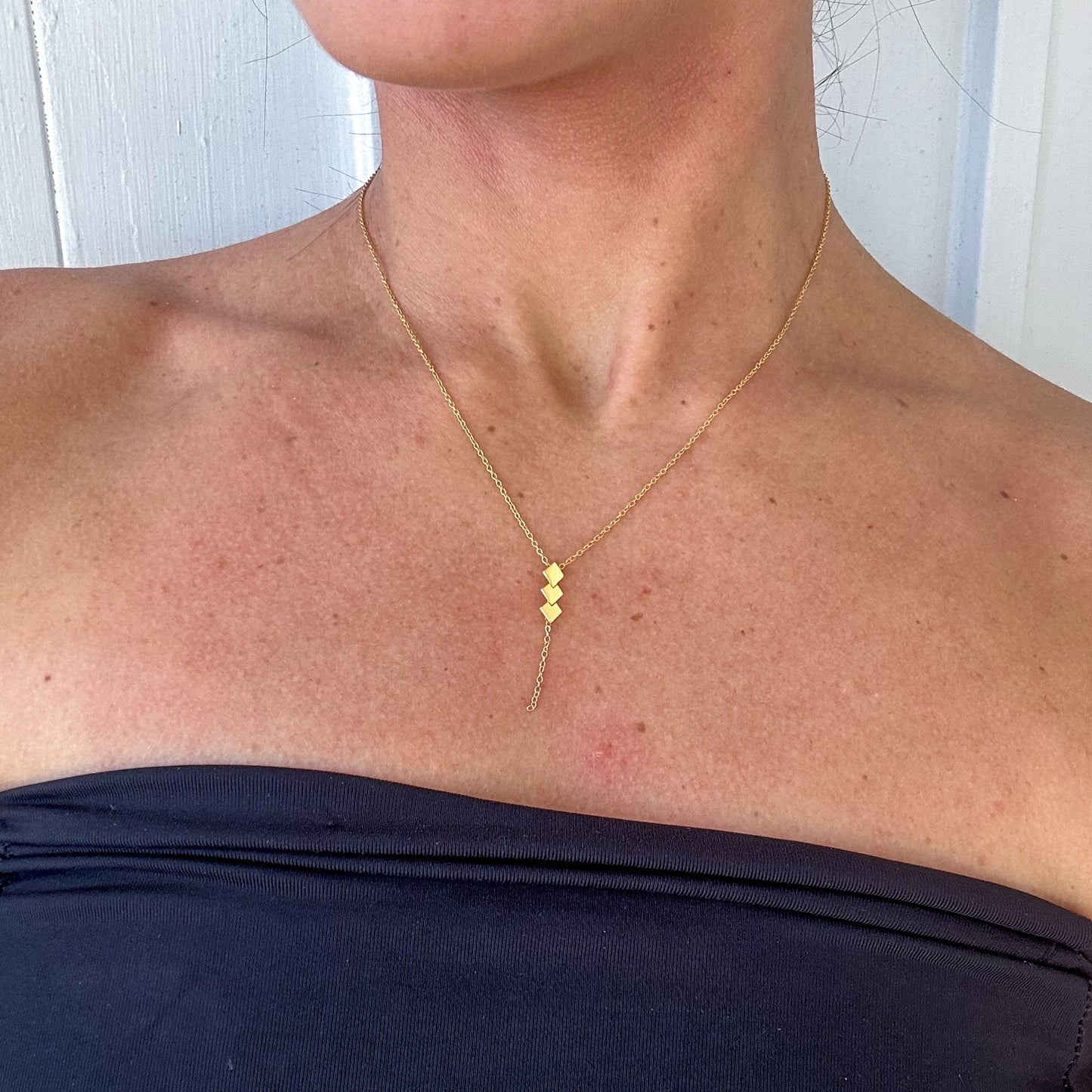 Geometric Gold Plated Necklace