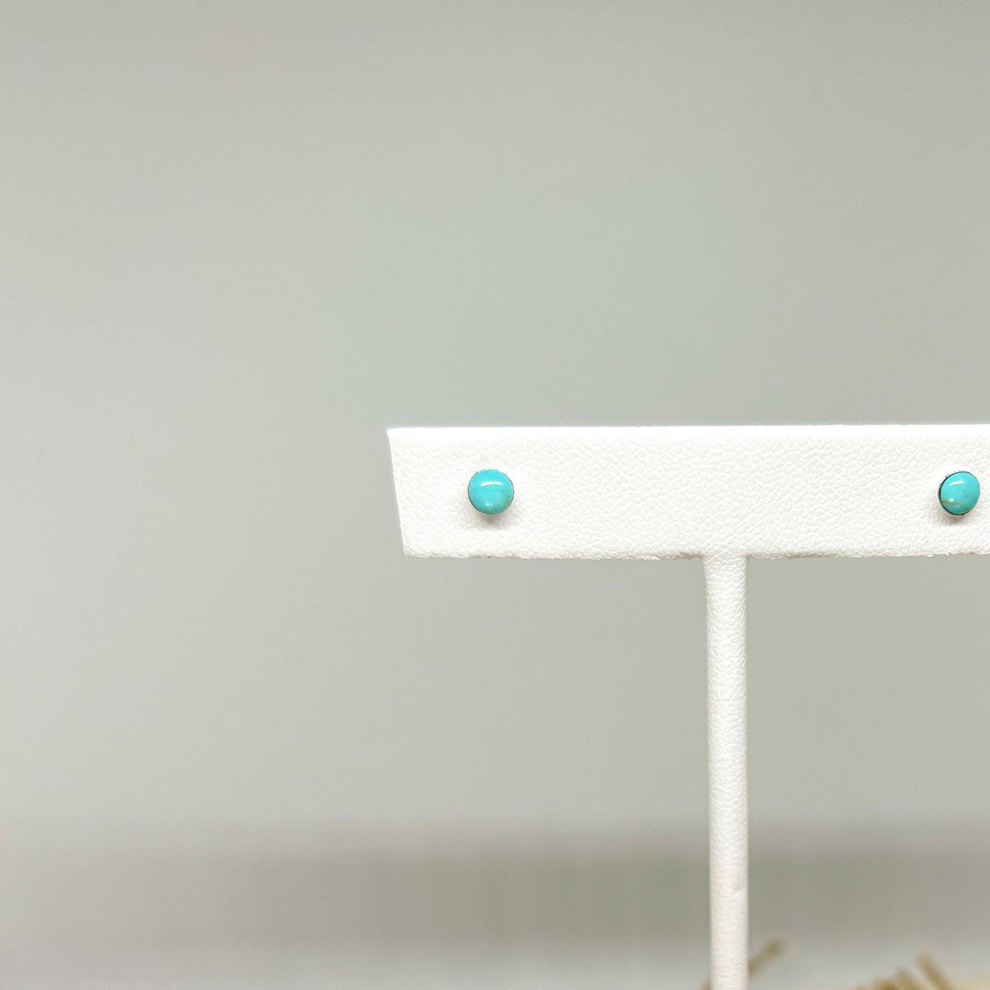 Round Turquoise Ear Stud