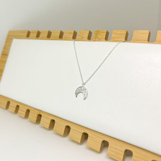 Crystal Crescent Moon Necklace