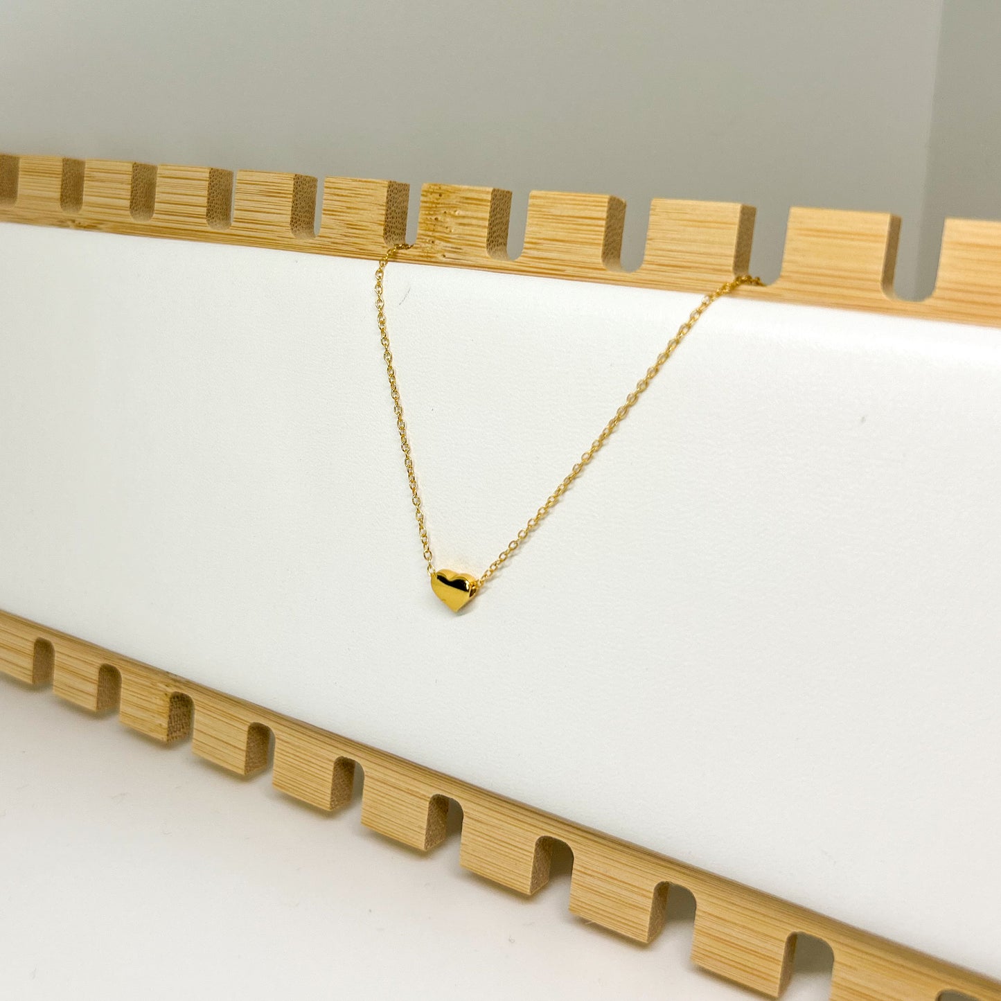 Plain Heart Gold Plated Necklace